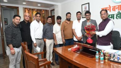 A delegation from CREDAI and the real estate sector paid a courtesy visit to CM Sai.