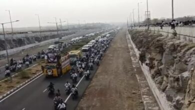 Ajit Pawar's funeral begins; huge crowds and traffic jams in Baramati.