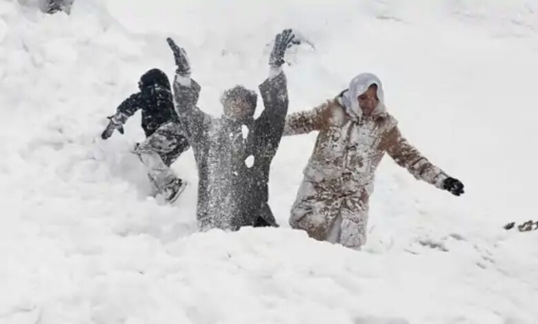 Rain in Rajasthan and Uttar Pradesh, first snowfall of the season in Shimla and Manali.