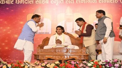 Chief Minister Sai participated in the Satguru Kabir Sant Samagam ceremony in Damakheda.