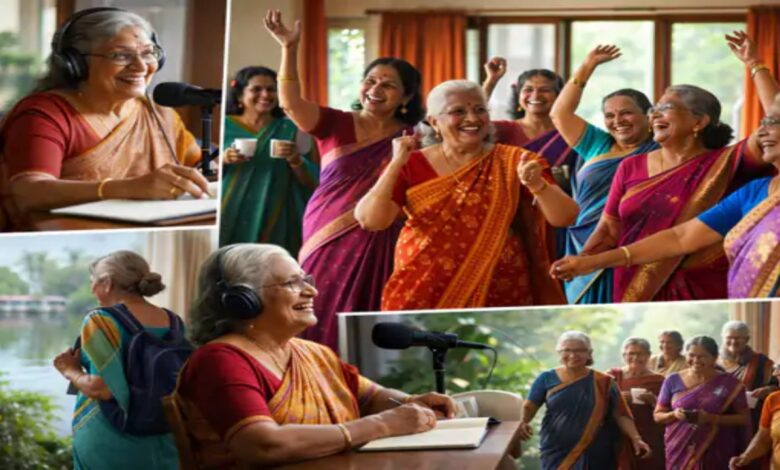 In Kerala, grandmothers are becoming dancers and podcasters, finding a new way to overcome depression.