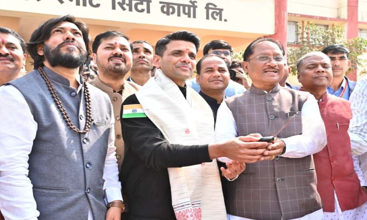 Children launched a rocket at the Rakhi Space Center; CM Sai was present.