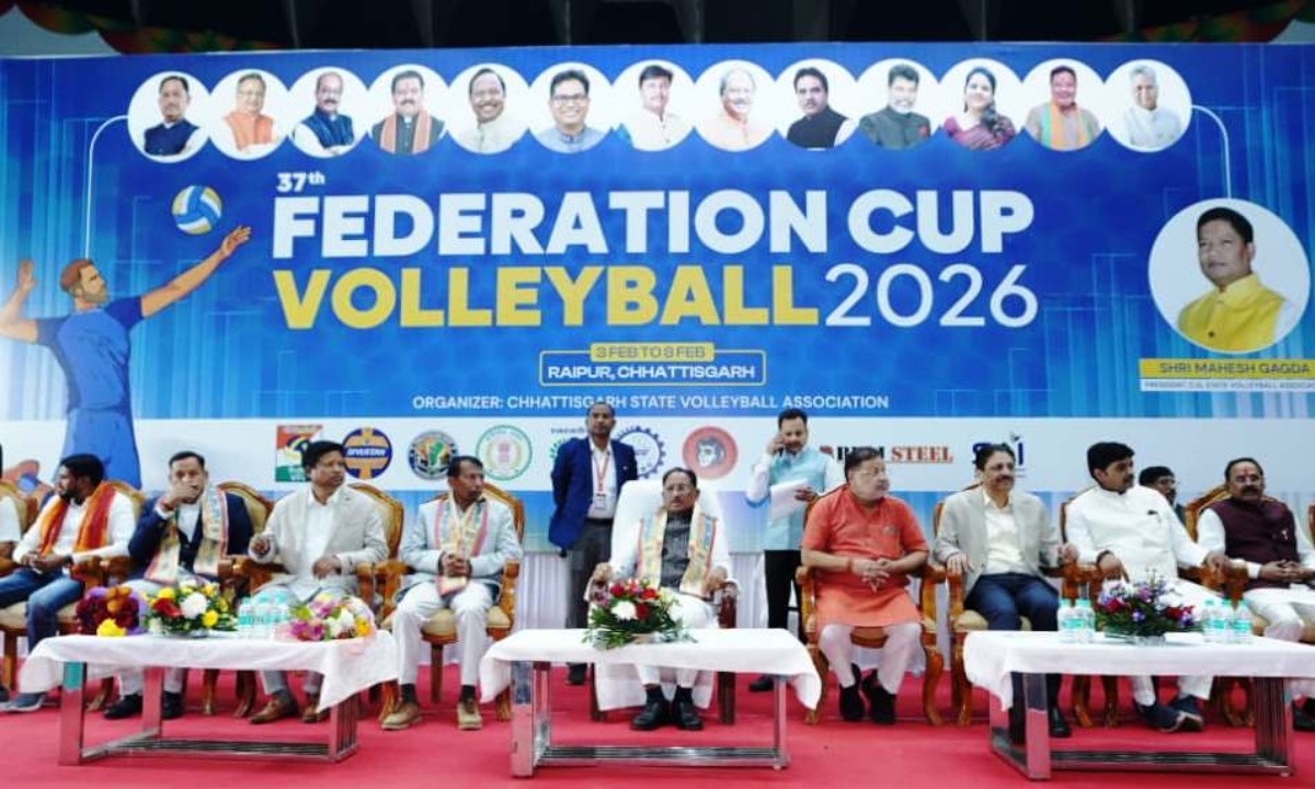 CM Sai inaugurated the 37th Federation Cup Volleyball Championship.