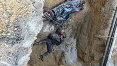 Biker dies after falling into a pothole: 3 water board officials suspended, case registered.