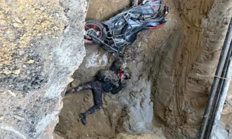 Biker dies after falling into a pothole: 3 water board officials suspended, case registered.