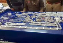 6 kg of stolen silver jewelry were found in the MCB.
