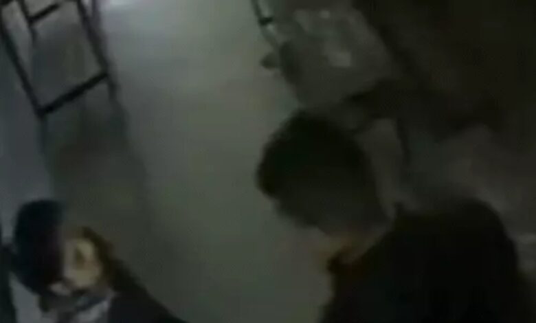 The student slapped the female teacher.