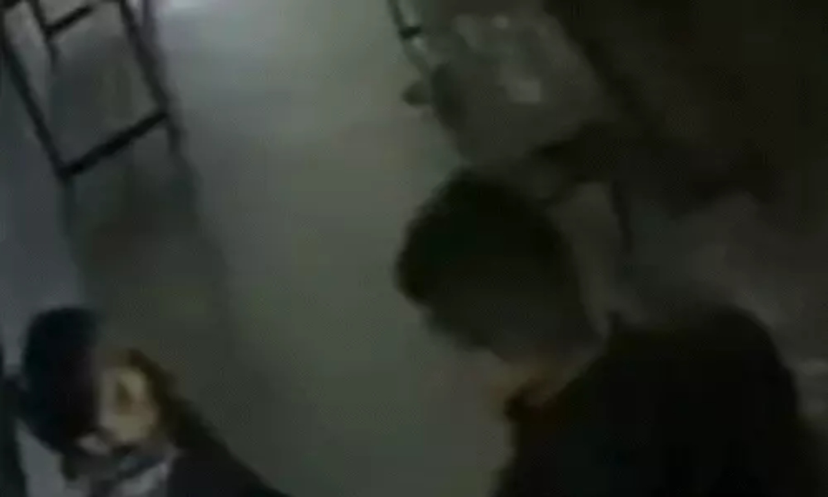 The student slapped the female teacher.