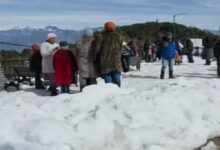 The temperature in Pithoragarh, Uttarakhand, is minus 24°.