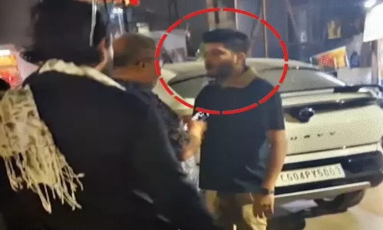 Shoaib Dhebar, son of a liquor baron, is absconding after threatening to kill a school owner.