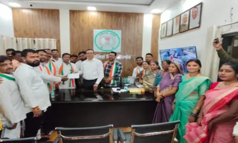 Congress protests in Birgaon over cancellation of BPL cards