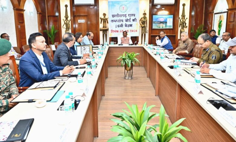 State Wildlife Board meeting concluded under the chairmanship of CM Sai; officers were instructed to take strict action.