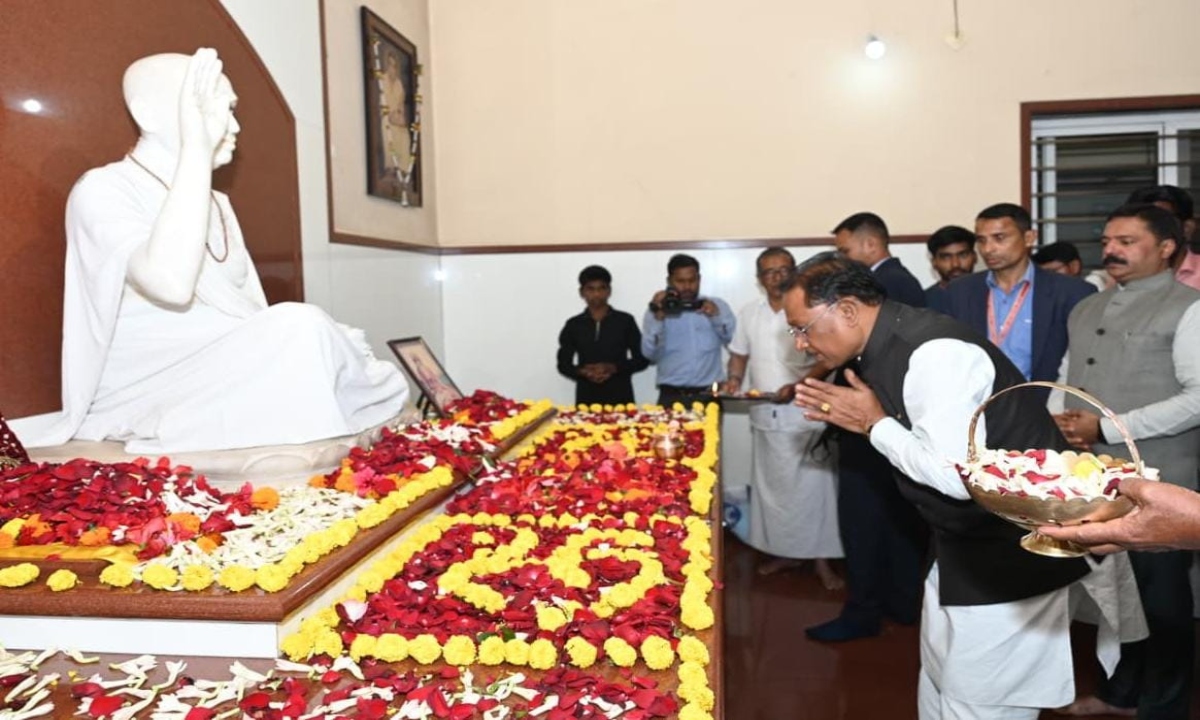 Aghor Guru Peeth Banora is a school of spiritual values ​​and sanskars: CM Sai