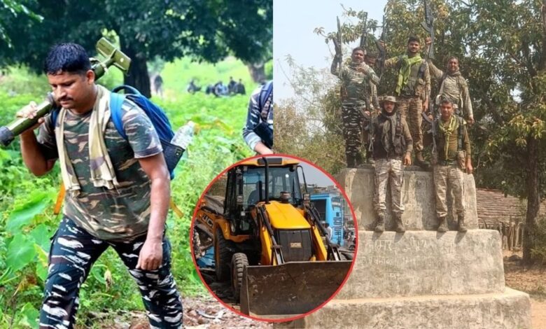 Saeed-Shah's bulldozer is running on Maoist monuments in Bastar, demolishing more than 70 in a year.