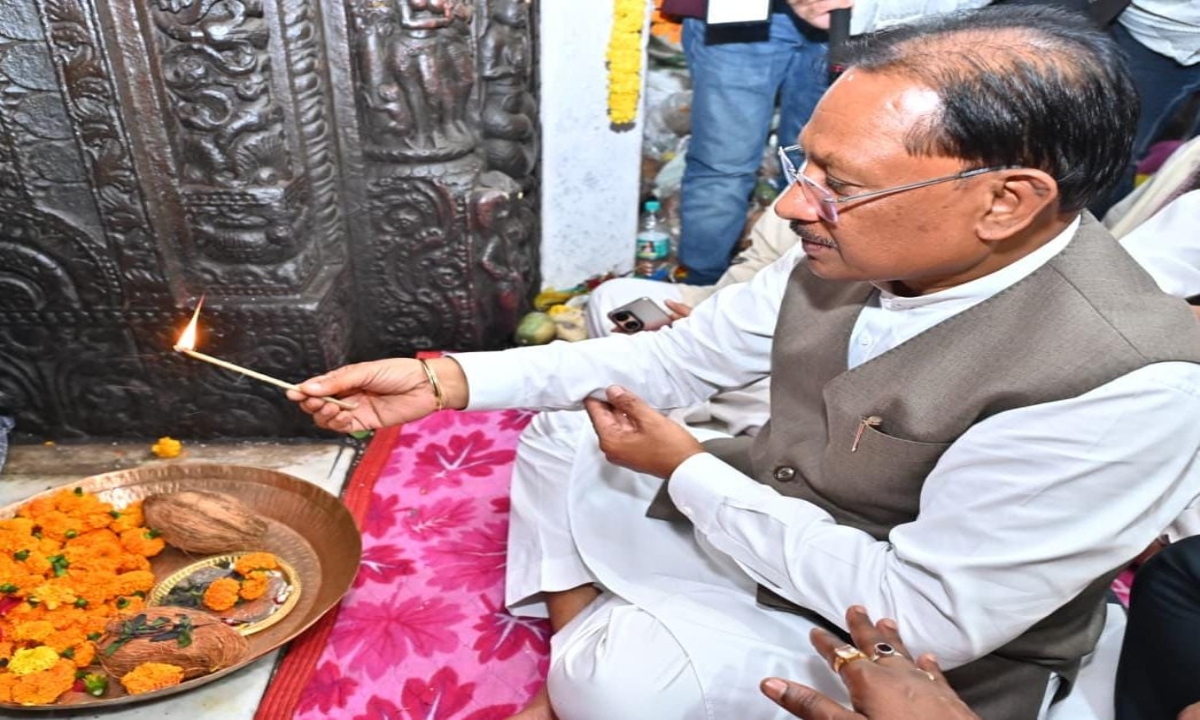 CM Sai offered prayers at Lord Rajiv Lochan and Kuleshwarnath Mahadev Temple.