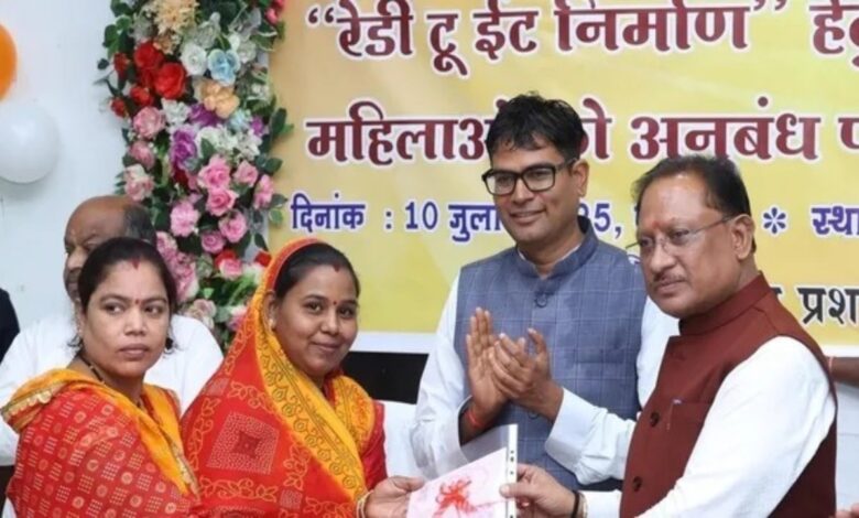 Self-help groups got the work of manufacturing and distributing ready-to-eat food.