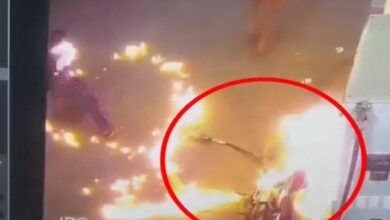 Miscreant sets petrol pump on fire after being refused to smoke cigarette