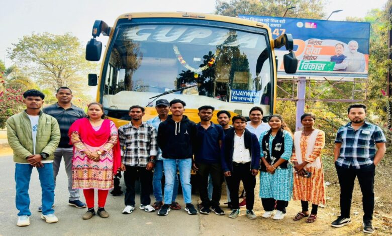 35 youths from Naxal-affected Sukma leave for Chennai to take steps towards self-reliance