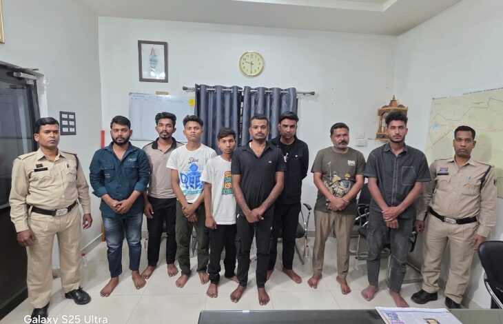 Chaos in the area adjoining the MLA colony, 7 accused arrested