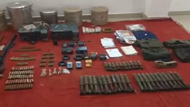 46 lakh cash and weapons recovered from Naxalite dump in Bhaludighi hill