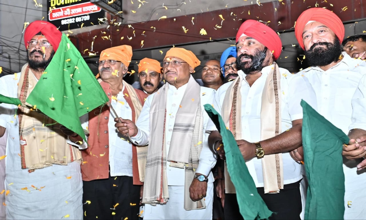 CM Sai flagged off the Sangat buses for Hola Mohalla.