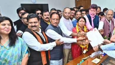 Rajya Sabha elections: Lakshmi Verma files nomination, BJP leaders present