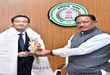 Courtesy call on CM Say by Japanese Embassy Minister Abe Noriaki