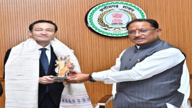 Courtesy call on CM Say by Japanese Embassy Minister Abe Noriaki