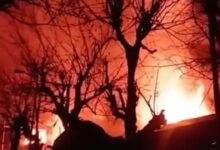 Massive Fire at Three Hotels in Pahalgam