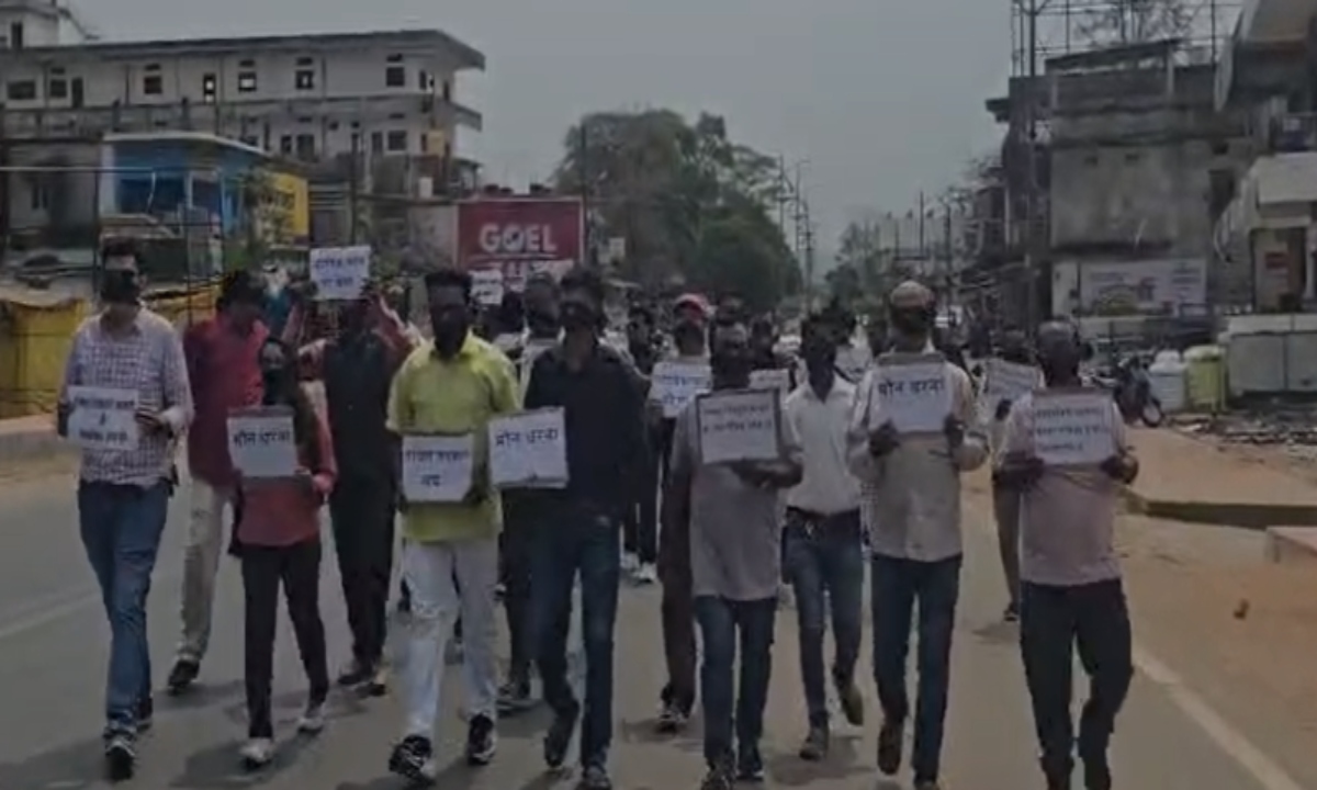 Journalists' Silent Protest in Dantewada