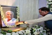 Chief Minister Vishnudeo Sai paid tribute to the late 'Loktantra Senani' Mahavir Prasad Jain.