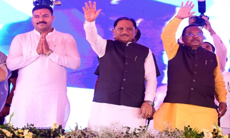 Conch sound of Surguja Olympics: CM Sai inaugurated the event in Ambikapur; Mahakumbh of 3.49 lakh players