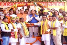 Chief Minister Vishnudeo Sai performed the circumambulation of the 'Shri Rudra Mahayagya' at Junwani Narmada Dham.