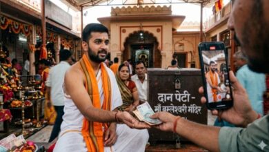 Priest's 'Game' Caught on Camera: Taking Donations by Hand Instead of the Donation Box; Bamleshwari Trust Issues Notice