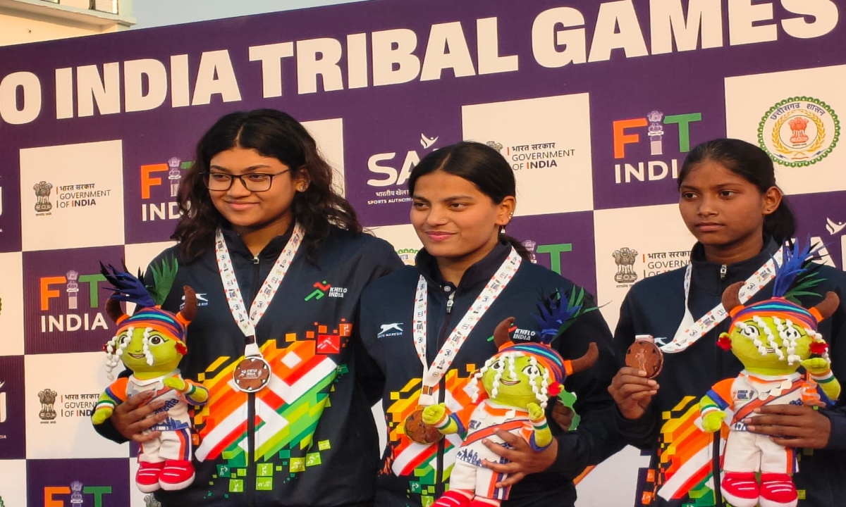 Khelo India Tribal Games: Karnataka's Manikanta Achieves 'Golden Hat-trick'; Chhattisgarh's Anushka Wins Second Medal