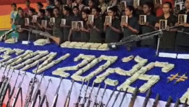 108 Naxalites surrender in Bastar, hand over gold, cash and weapons