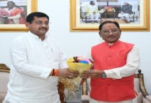 UP Minister Ramkesh Nishad Meets CM Sai; Congratulates Him on the Success of 'Khelo India Tribal Games'
