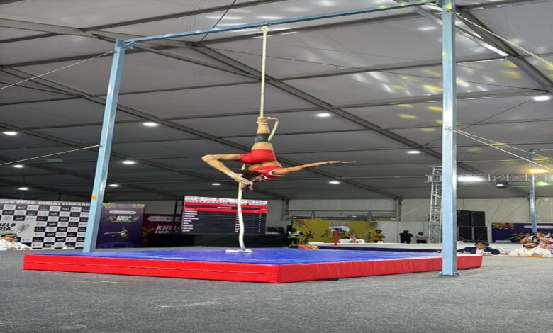 Khelo India Tribal Games: Chhattisgarh Dominates in Mallakhamb; Men's Team Emerges Victorious with 124.35 Points.