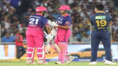 GT vs RR IPL 2026: Rajasthan posts 210 runs; Gujarat set a target of 211.
