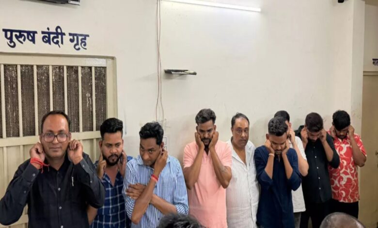 Influential Gamblers in CG; 9 Arrested While Gambling Gambling Den Operating Inside a Construction Office