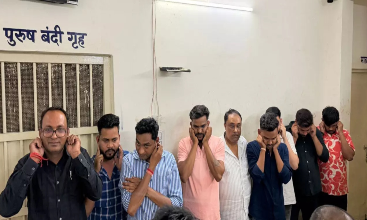 Influential Gamblers in CG; 9 Arrested While Gambling Gambling Den Operating Inside a Construction Office