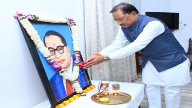 CM Sai Pays Tribute on Ambedkar Jayanti: Resolves to Build a Harmonious and Just Society