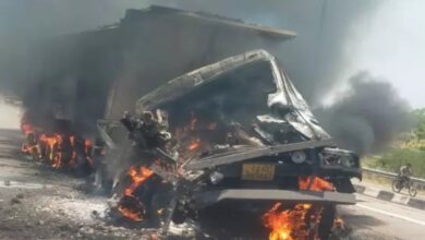Road Accident: Trailer Driver Burnt Alive After Dozing Off at the Wheel; Incident Near Samalpuri Bridge