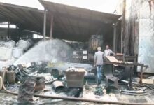 Chemical tank explodes at carbon factory