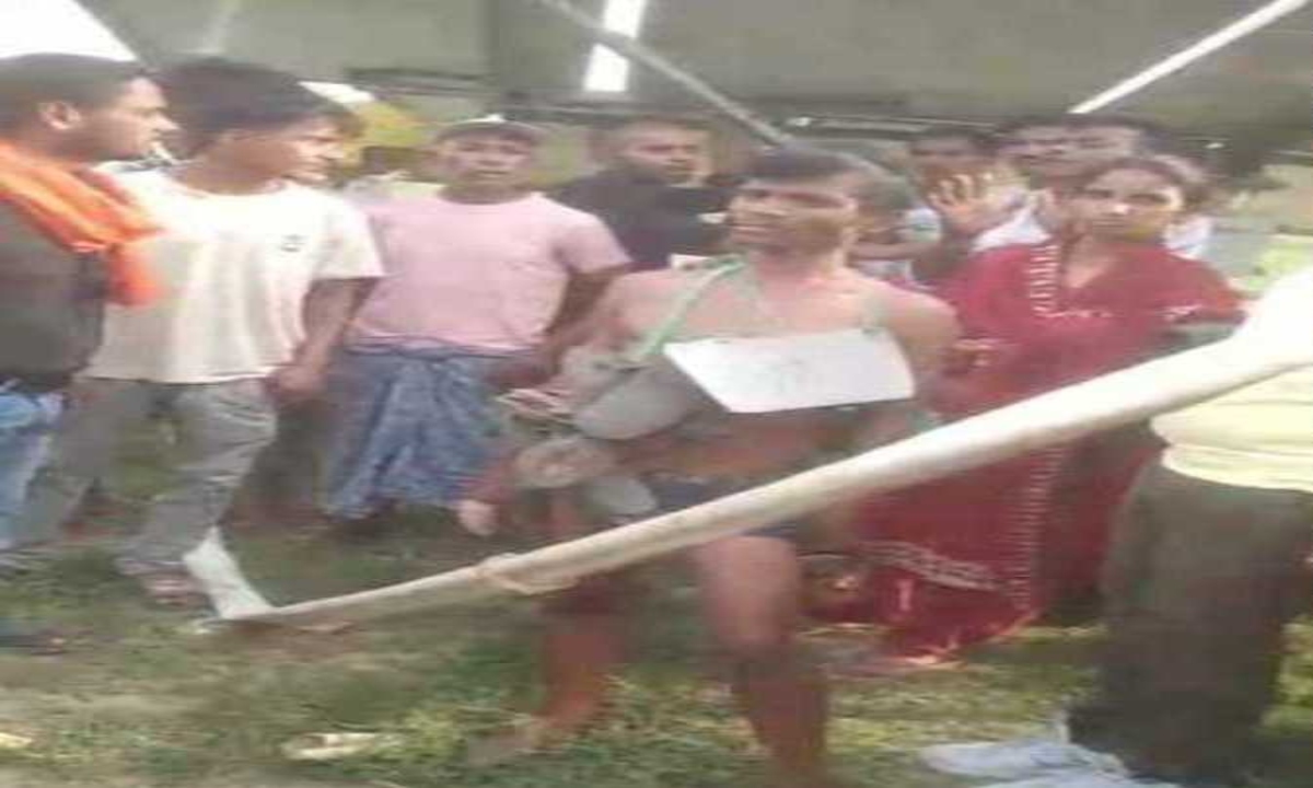 Taliban-style Punishment on Suspicion of Theft: Youth's Head Shaved and Paraded Through Village Wearing a Garland of Shoes and Slippers