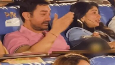 Aamir Khan gets emotional watching his son's film; sheds tears during a song.
