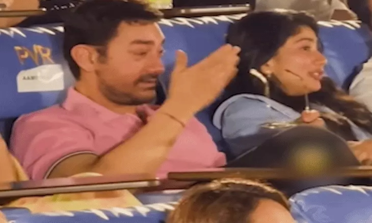 Aamir Khan gets emotional watching his son's film; sheds tears during a song.