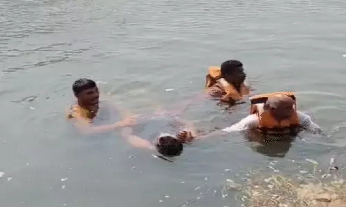 Father and Daughter Drown in Tandula Canal; Tragedy Strikes While Teaching Swimming