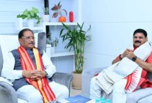 Union Minister Satish Chandra Dubey Meets Chief Minister Sai