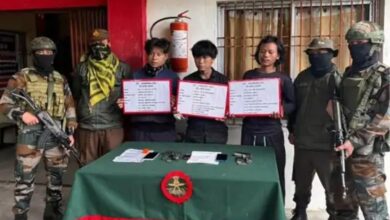 3 NSCN-K Militants Arrested in Arunachal; Weapons and Brown Sugar Recovered